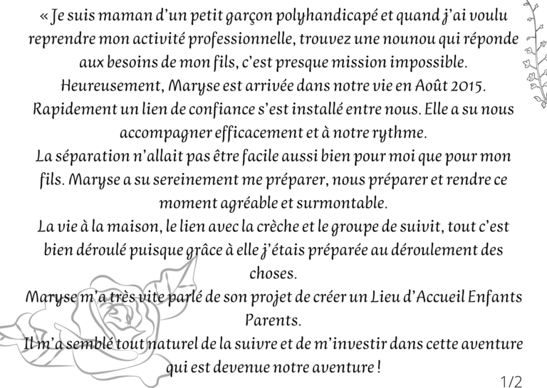 Mot de Camille, explique comment l'idée de créer tricotin est arrivée avec Maryse.